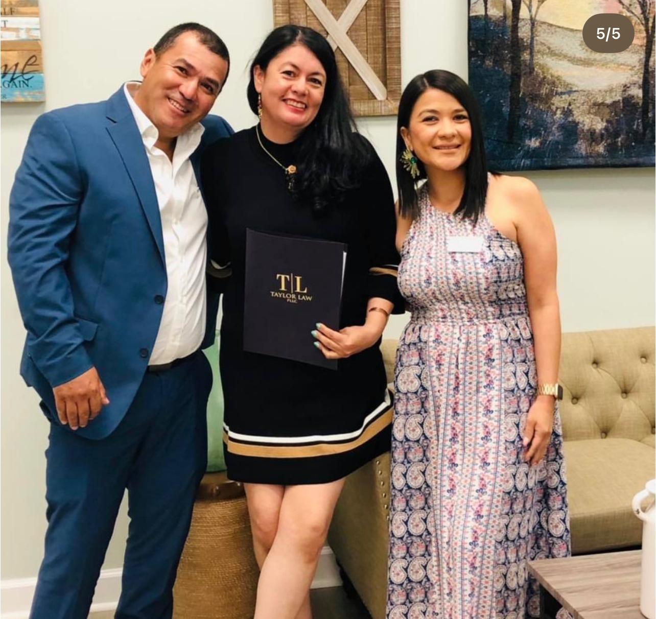 Clients celebrating at Taylor Law closing — Fort Mill SC